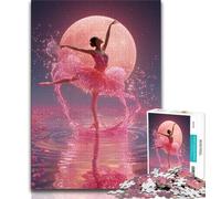Puzzle da 1000 pezzi raffigurante una ballerina di danza classica, per adulti e adolescenti, difficile da completare ma divertente e spiritoso, ideale come decorazione e regalo per la casa, 38x26cm