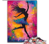 Puzzle da 1000 pezzi raffigurante una ballerina di danza classica, regalo per adulti, regalo di compleanno per trascorrere il tempo in casa, regali, arte murale per 14+ anni (50x75cm)