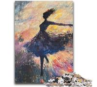 Puzzle da 1000 pezzi raffigurante una ballerina per adulti e ragazzi, difficile da completare ma divertente e spiritoso, regalo di compleanno, regalo, decorazione da parete 26x38cm