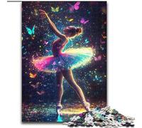 Puzzle da 1000 pezzi raffigurante una ballerina, perfetto per adolescenti, per rafforzare i legami familiari, rompicapo e regalo fai da te per la casa, 50x75cm