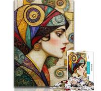 Puzzle da 1000 pezzi raffigurante una bella donna addormentata, un gioco stimolante, ideale come regalo per tutta la famiglia (dimensioni 75x50cm).