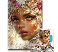 Puzzle da 1000 pezzi raffigurante una bella donna, per adolescenti, giocattoli educativi, ideale come regalo per tutta la famiglia, 26x38cm