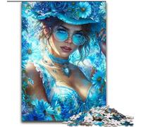 Puzzle da 1000 pezzi raffigurante una bella donna, per adulti e adolescenti, stimolante gioco di ruolo Ogni pezzo è unico Gioco stimolante e divertente per tutta la famiglia (50x75cm)