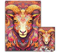 Puzzle da 1000 pezzi raffigurante una capra, per adulti. Ideale per gli innamorati, perfetto come regalo di Natale, Capodanno e San Valentino, 50x75CM/19,68x29,52 pollici.
