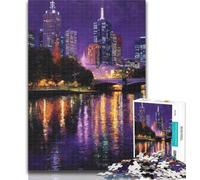 Puzzle da 1000 pezzi raffigurante una città, dipinto a olio, per adulti e adolescenti, gioco intellettuale, collezione di artisti, belle arti, 50x75cm