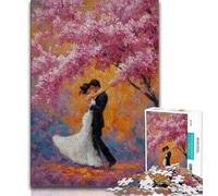 Puzzle da 1000 pezzi raffigurante una coppia di dipinti a olio, per adolescenti, sfida difficile contro lo stress, per migliorare l'amore tra coppie, 50x75cm