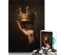 Puzzle da 1000 pezzi raffigurante una corona dipinta a olio, per adulti e adolescenti, gioco educativo e sfida, ideale come regalo per tutta la famiglia, 50x75cm