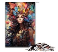 Puzzle da 1000 pezzi raffigurante una donna dipinta a mano per adulti puzzle impossibile antistress per ragazzi dai 14 anni in su 75x50 cm
