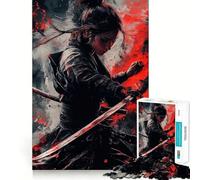 Puzzle da 1000 pezzi raffigurante una donna samurai con katana ideale per adulti e ragazzi un gioco rilassante e stimolante per lo sviluppo della creatività Dimensioni perfette regalo per le vacanze