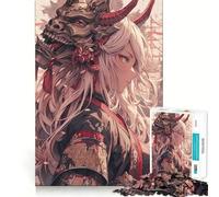 Puzzle da 1000 pezzi raffigurante una donna samurai, ideale per ragazzi, gioco di logica, gioco di gruppo, taglio di precisione, regalo premuroso (38x52cm)