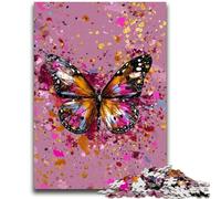 Puzzle da 1000 pezzi raffigurante una farfalla dipinta a olio, per adulti e adolescenti, per ammazzare il tempo in casa e migliorare l'amore tra coppie, 50x75cm