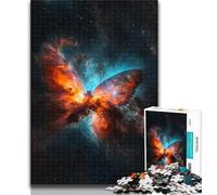 Puzzle da 1000 pezzi raffigurante una farfalla e una nebulosa, per adulti e adolescenti, ideale come regalo per tutta la famiglia, adatto per bambini di 75x50cm