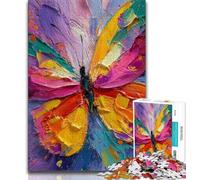 Puzzle da 1000 pezzi raffigurante una farfalla, idea regalo per adulti, antistress, sfida difficile, ideale come regalo per tutta la famiglia (38x26cm)