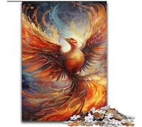 Puzzle da 1000 pezzi raffigurante una fenice colorata in legno,perfetto come regalo di Natale e Capodanno,regalo di Natale 50x75cm,giocattolo educativo per adolescenti,decorazione per casa e ufficio
