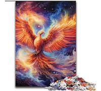 Puzzle da 1000 pezzi raffigurante una fenice colorata in legno,regalo perfetto per genitori,amanti e amici - età 14+,dimensioni 50x75cm,ideale per arredare la casa,allenare la mente e come regalo