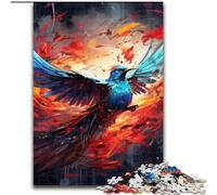 Puzzle da 1000 pezzi raffigurante una fenice colorata,realizzato in legno,perfetto come regalo e Capodanno,regalo 50x75cm,giocattolo educativo per adolescenti,decorazione