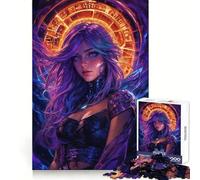 Puzzle da 1000 pezzi raffigurante una guerriera fantasy dai capelli viola ideale per adulti Un rompicapo che stimola la mente e permette di assemblare le immagini con calma Un regalo perfetto 50x75cm