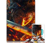 Puzzle da 1000 pezzi raffigurante una guerriera giapponese per adolescenti, giochi educativi, decorazioni per la casa, collezione di artisti, belle arti (38x26cm)