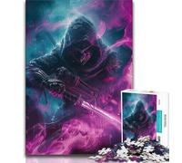 Puzzle da 1000 pezzi raffigurante una guerriera giapponese per adulti e adolescenti per la collezione di artisti di giocattoli educativi belle arti (50x75cm)