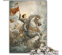 Puzzle da 1000 pezzi raffigurante una guerriera, realizzato in cartone con un design intricato per adolescenti, decorazioni fai da te e divertimento che stimola la mente, dimensioni 26X38cm