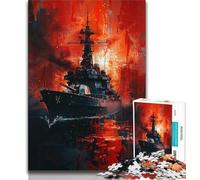 Puzzle da 1000 pezzi raffigurante una nave dipinta, per adolescenti, gioco stimolante, ideale come regalo per tutta la famiglia (50x75cm)