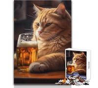 Puzzle da 1000 pezzi raffigurante una pinta di birra da pub, per adolescenti, gioco educativo per lo sviluppo delle competenze, regalo perfetto per momenti speciali, dimensioni 38x52cm