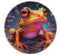 Puzzle da 1000 pezzi raffigurante una rana, in cartone, ideale come regalo per Natale, Halloween, Pasqua e Capodanno (67,5x67,5 cm).
