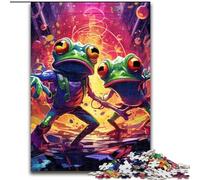 Puzzle da 1000 pezzi raffigurante una rana psichedelica, puzzle impossibile per adulti, dimensioni 26x38cm, rompicapo ad alta difficoltà per adolescenti.