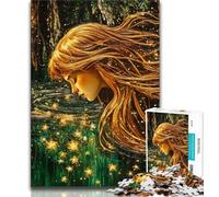 Puzzle da 1000 pezzi raffigurante una sirena dipinta a olio dorata, per adolescenti e adulti, giocattoli educativi ideali come regalo per tutta la famiglia, 50x75cm