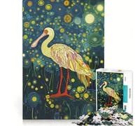 Puzzle da 1000 pezzi raffigurante una spatola nella foresta sotto le stelle un gioco antistress divertente e spiritoso ideale come decorazione da scrivania 38x26cm