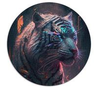 Puzzle da 1000 pezzi raffigurante una tigre dipinta, per adulti, impegnativo, per serate di giochi in famiglia, decorazione per la casa e regalo per allenare la mente (dimensioni 67,5x67,5 cm)