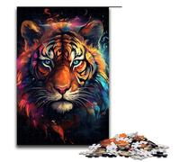 Puzzle da 1000 pezzi raffigurante una tigre feroce per adulti puzzle impossibile antistress per ragazzi dai 14 anni in su 75x50 cm