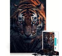 Puzzle da 1000 pezzi raffigurante una tigre selvaggia sotto la pioggia ideale per adulti Un gioco di puzzle che stimola la creatività e il divertimento Perfetto per la casa e per creare un regalo