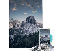 Puzzle da 1000 pezzi raffigurante una vetta delle Dolomiti gioco educativo e rompicapo perfetto come regalo decorativo per uomini e donne (dimensioni 50x75cm)