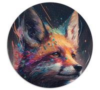 Puzzle da 1000 pezzi raffigurante una volpe fantasy dipinta, per adulti, impegnativo, per serate di gioco in famiglia, decorazione per la casa e regalo per allenare la mente (dimensioni 67,5x67,5 cm)