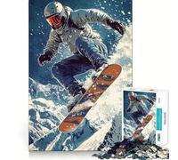Puzzle da 1000 pezzi raffigurante uno snowboarder in volo, ideale per adulti Un gioco intelligente e divertente per tutta la famiglia Taglio preciso, un'opera d'arte (38x52cm)