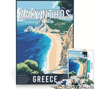 Puzzle da 1000 pezzi raffigurante Zante in Grecia, gioco rompicapo, sfida impegnativa, ideale come regalo per tutta la famiglia 50x75cm