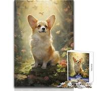 Puzzle da 1000 pezzi raffiguranti il Pembroke Welsh Corgi, gioco di apprendimento per mettere in pratica le proprie abilità, regalo premuroso per momenti felici, dimensioni 50x75cm