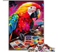 Puzzle da 1000 pezzi raffiguranti un pappagallo, ideali per il divertimento in famiglia, regalo perfetto per feste e compleanni (dimensioni 38x26cm)