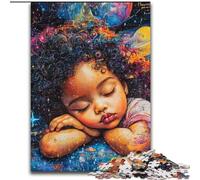 Puzzle da 1000 pezzi "Ragazza addormentata", puzzle da 1000 pezzi, giochi educativi e regali impossibili per la casa (dimensioni 50x75cm)