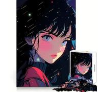 Puzzle da 1000 pezzi "Ragazza anime cool" per adulti, ideale per allenare la concentrazione, per un divertimento senza stress e per unire i pezzi in modo creativo (38x26cm)