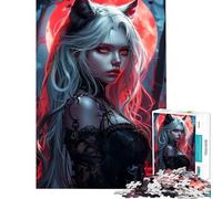 Puzzle da 1000 pezzi - Ragazza anime Luna di Sangue per compleanno Natale Gioco educativo per migliorare la memoria adatto a maggiori di 14 anni 38x26cm