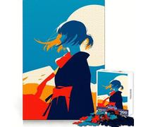 Puzzle da 1000 pezzi "Ragazza anime nel vento" per adulti, ideale come regalo, per sviluppare le capacità cognitive, un'attività rilassante e un'esperienza festiva (38x26cm)