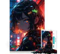 Puzzle da 1000 pezzi "Ragazza dai capelli corti" per adulti, regalo, gioco per allenare la mente, rilassante, artistico, da assemblare, regalo memorabile 38x52cm