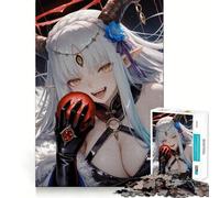 Puzzle da 1000 pezzi "Ragazza Demone Anime con Mela Rossa" - Gioco di concentrazione - Artigianato di Taglio Esperto - Hobby Affascinante per i Momenti di Ozio (50x75cm)