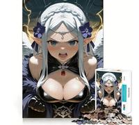 Puzzle da 1000 pezzi "Ragazza elfa arrabbiata con le ali",gioco creativo,incastro perfetto,nessun pezzo si stacca,attività per rafforzare i legami familiari (50x75cm)