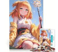 Puzzle da 1000 pezzi "Ragazza Maga Elfa Illuminata dal Sole" per Adulti, Regalo per Allenamento Mentale, Rilassante, Arte, Assemblaggio, Regalo Indimenticabile 38x26cm
