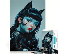 Puzzle da 1000 pezzi "Ragazza Misteriosa" per Adolescenti, Puzzle per la Mente, Antistress, Arte, Assemblaggio, Regalo Premium (38x26cm)