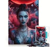 Puzzle da 1000 pezzi "Ragazza Mistica Incantatrice" per adolescenti, gioco di intelletto, momento di condivisione, taglio di qualità, regalo memorabile (50x75cm)