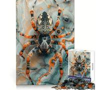 Puzzle da 1000 pezzi "Ragno Arancione" per adulti, stimola la memoria, ideale per il relax, con tagli precisi, perfetto come regalo per le vacanze (50x75cm)